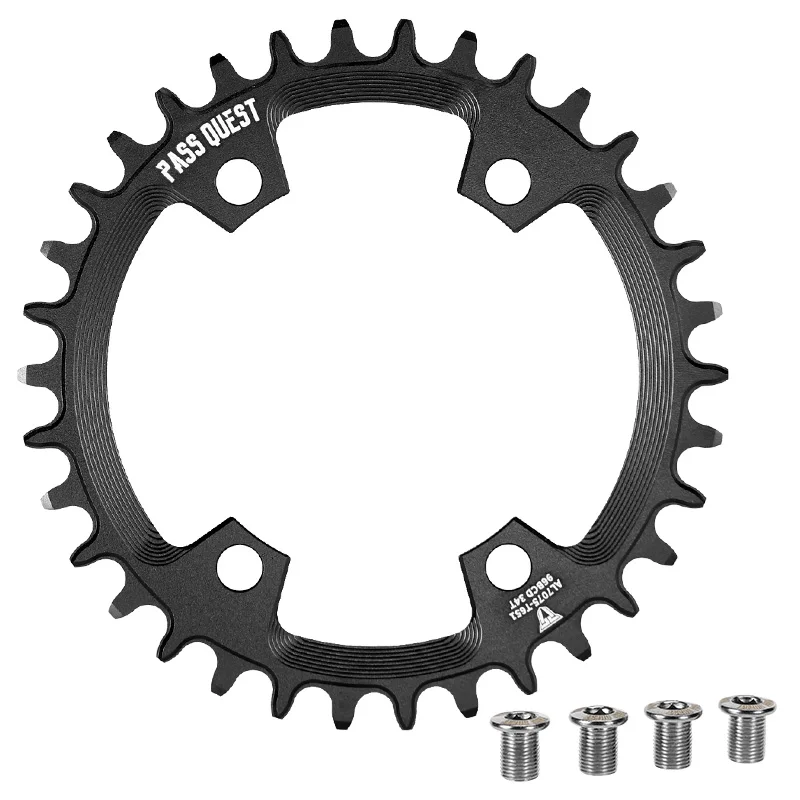 PASS QUEST 96BCD Bicycle Chainring Narrow Wide Chainwheel Round Disc 30/32/34/36/38/40/42T for Deore XT M7000 M8000 M9000 Crank