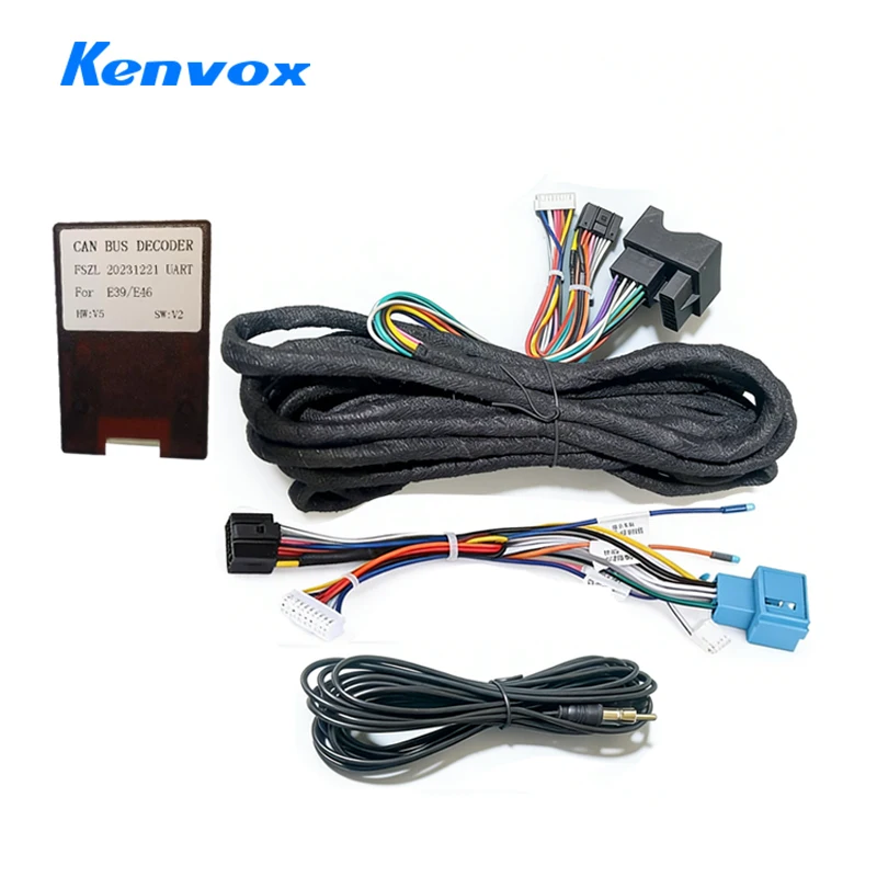 

Автомобильная магнитола Android с 16-контактным разъемом, удлинительным кабелем 6 м, стерео-кабелем, адаптером питания и декодером Canbus для BMW E39, E46, E53, X5