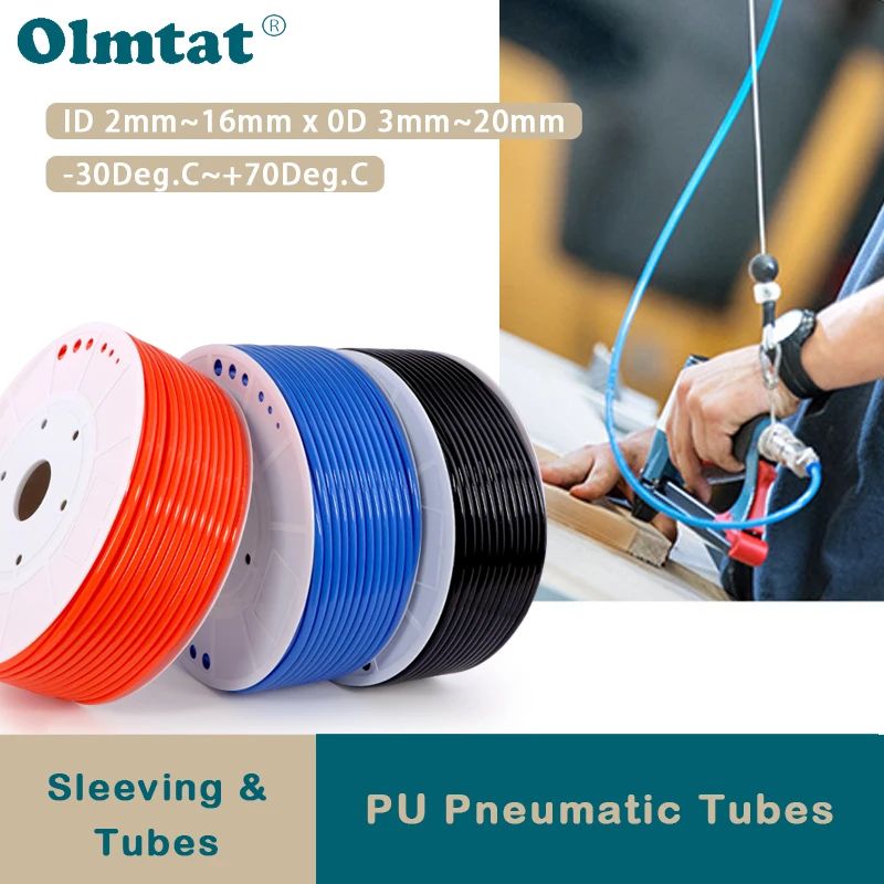

PU Hose Pneumatic Tube OD 3mm 4mm 6mm 8mm 10mm 12mm 14mm 16mm 18mm 20mm Air Hose Polyurethane Pipe Air Component Hose 1~10m