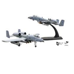 1/100 Scale US A-10 A10 Thunderbolt II Warthog Hog Attack Plane Fighter Diecast Metal Aircraft Model Children Boy Toy Gift