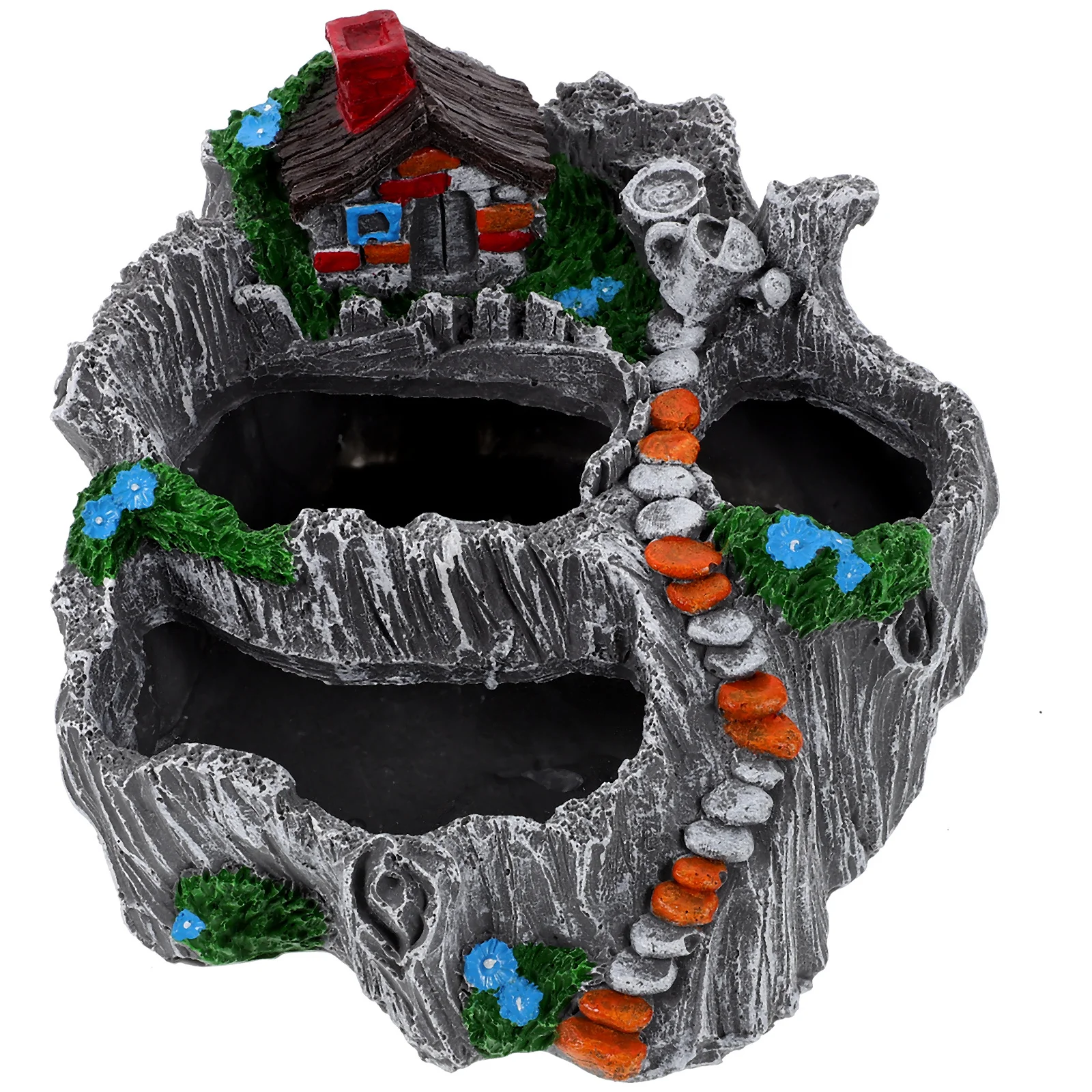 

1Pcs Resin Succulent Planter Pastoral Style Mini Flowerpot Desktop Decoration for Home Office Beautiful Resin Flower Planter