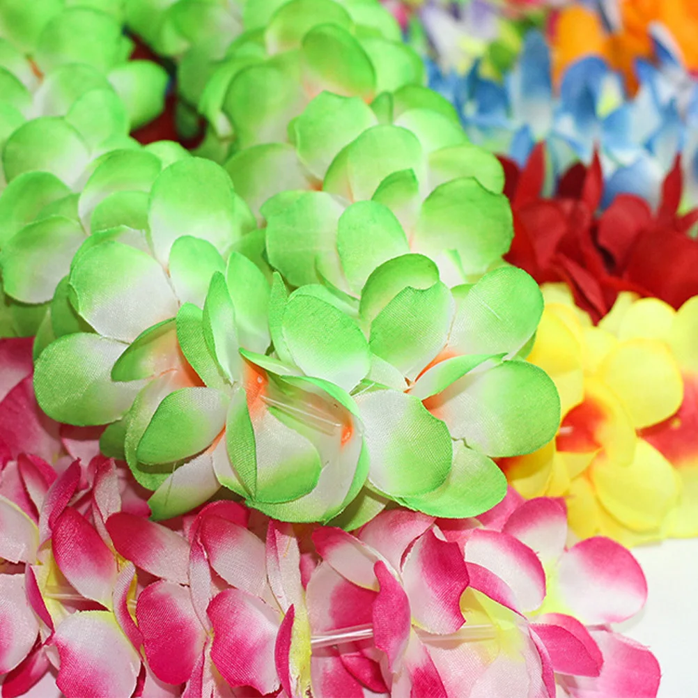 5-teiliges Blumengirlande-Set Orange Hawaii Ananas Brillen Party Requisiten Kostümzubehör für Festival Tanzen Hawaiianisch