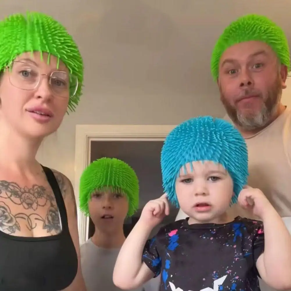 

﻿ Колючая шариковая кепка, привлекательная эластичная реквизит для розыгрыша, качающийся костюм для вечеринки, шляпа для вечеринки, детей, женщин, мужчин, семейный костюм, шляпа H5O8