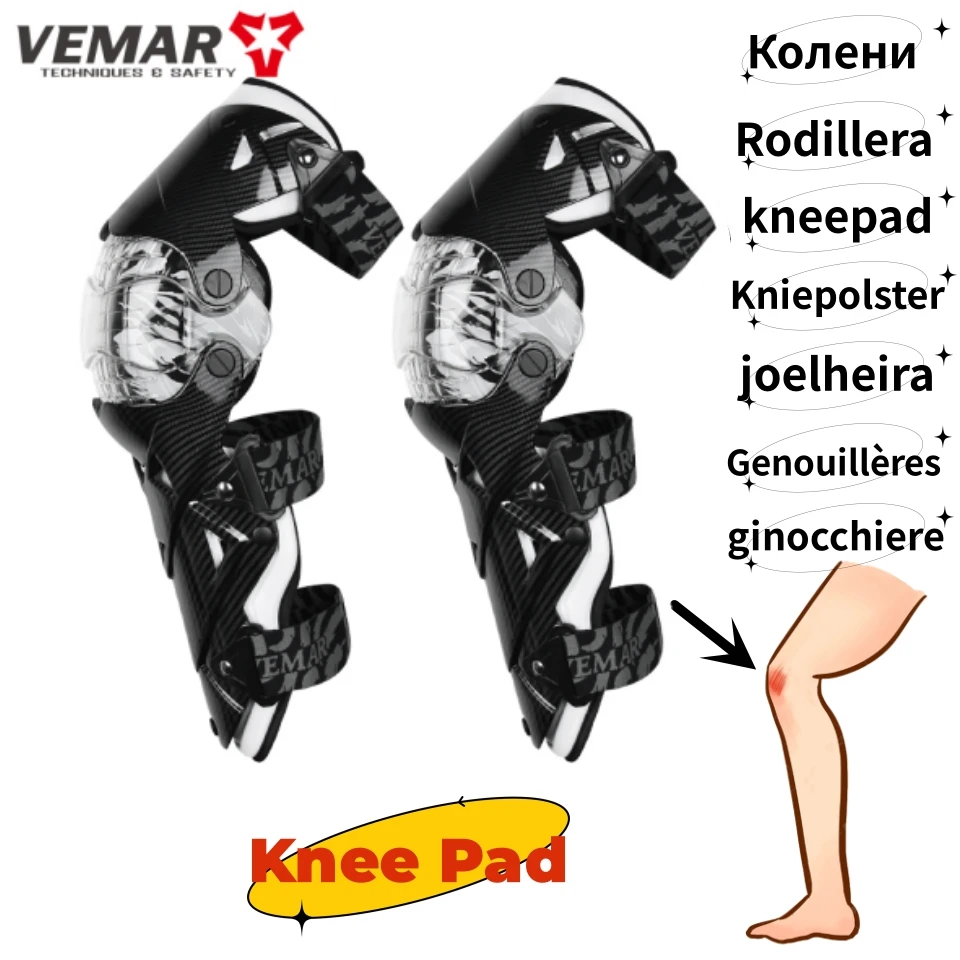 

Motorcycle Knee Protection Motocross Protector Pads Guards Rodillera de motocicleta y codo Protective Gear Knee Pads