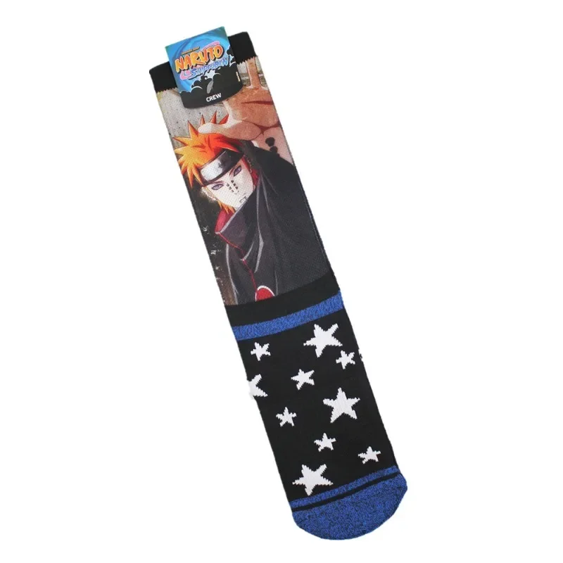 Naruto Anime Socks Motifs for Man Sasuke Child Sports Sock Spring Winter Warm Socks Uchiha Itachi Akatsuki Mid-calf Socks Gifts