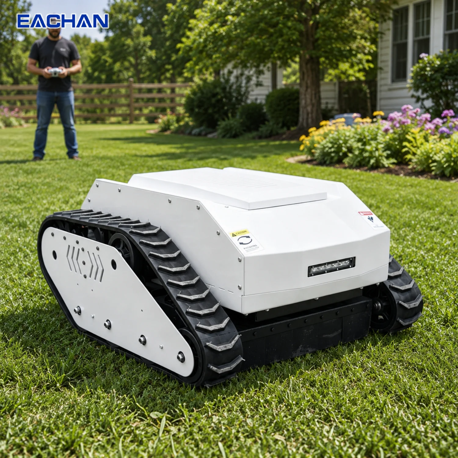 Remote Control Crawler Lawn Mower Zero Turn Brush Cutter All Terrain Grass Cutting Machine CE EPA Customized