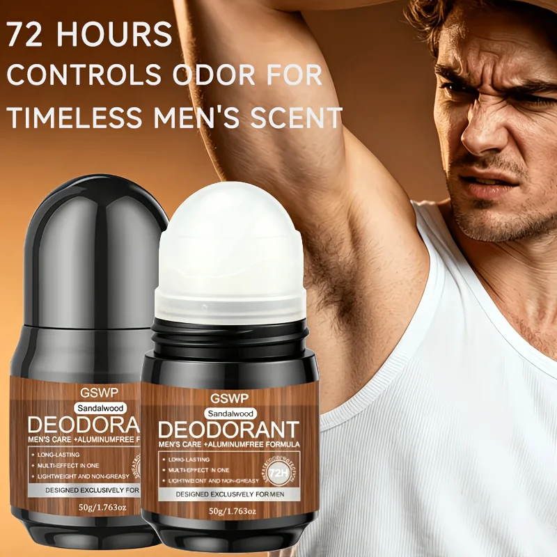 

GSWP Sandalwood Deodorant, suitable for underarms, body, feet. With a refreshing scent, it helps eliminate body odor.50g/100g
