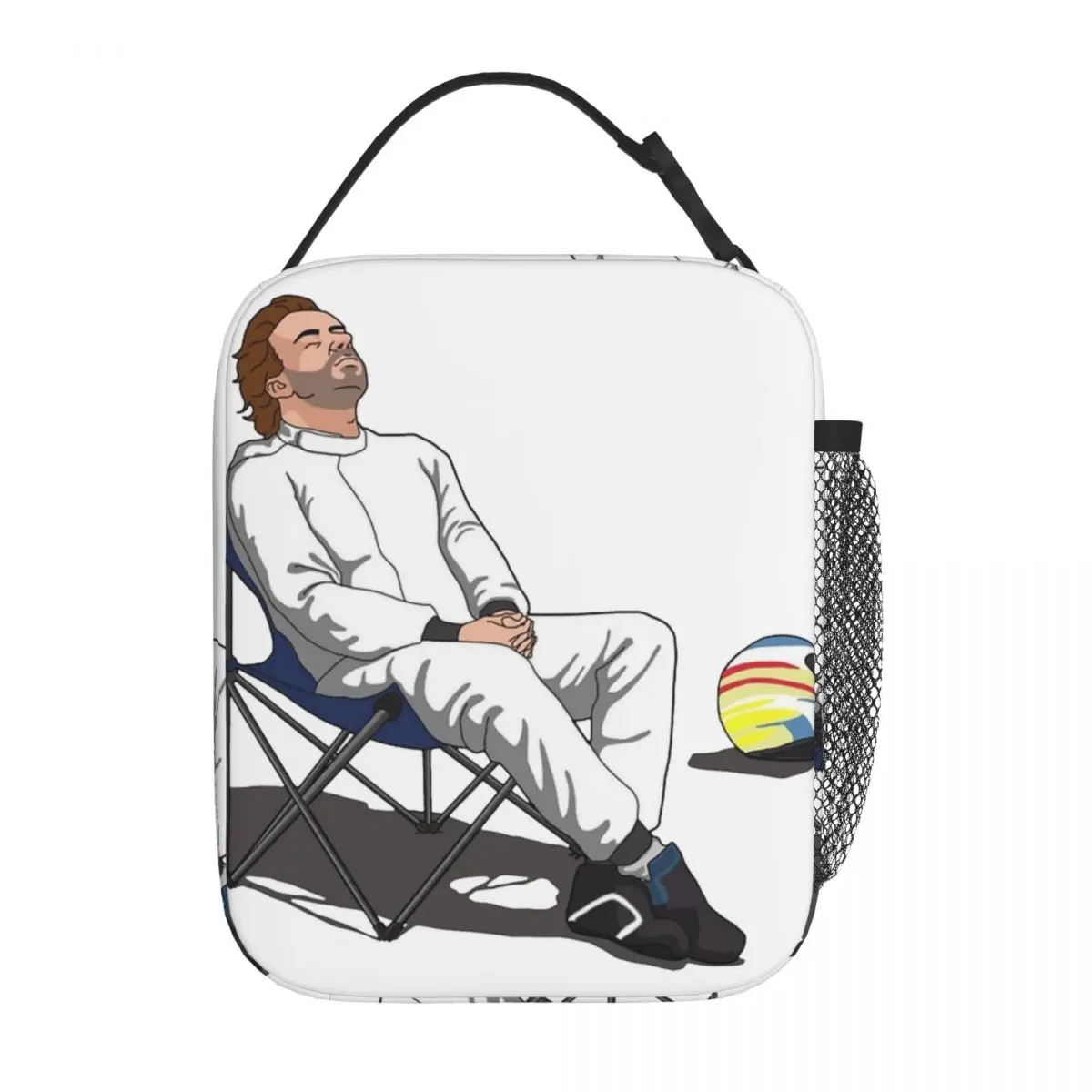 فرناندو ألونسو 14 سباق اسبانيا حقيبة الغداء مانعة للتسرب حاوية الغداء حقيبة حرارية حمل علب الاغذية كلية السفر الغذاء حقائب اليد