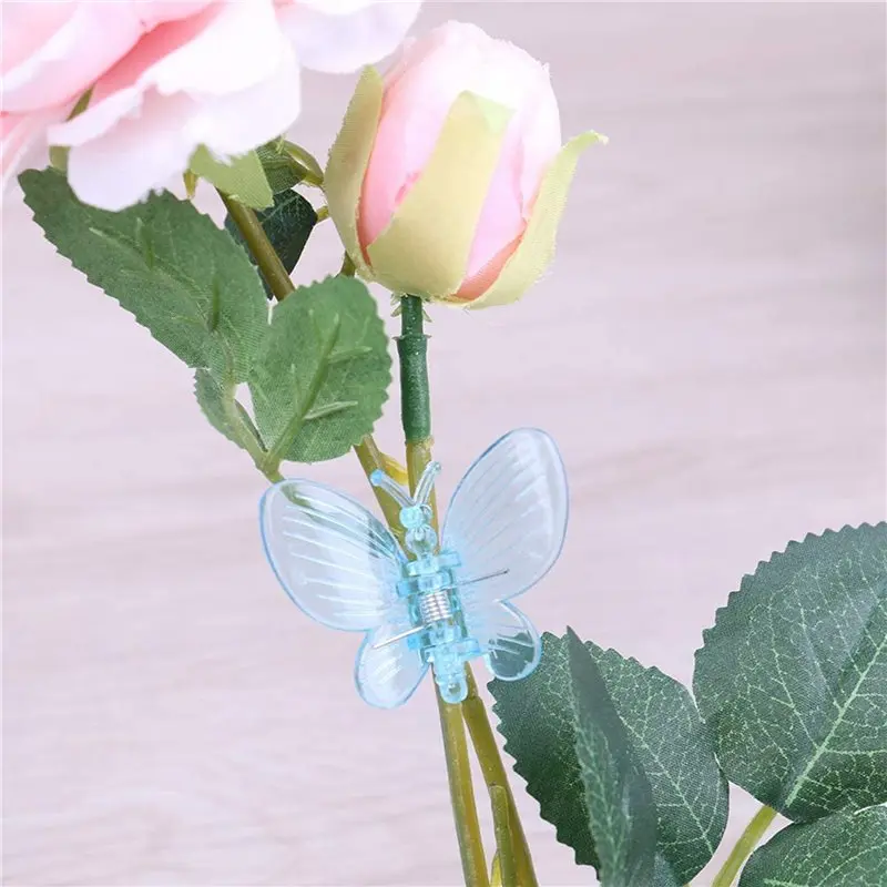 AB41-Orchid Clips 60Pcs Butterfly Plant Clips Orchid Support Clips Vine Clips Plant Clips For Support Flower Orchid Vine