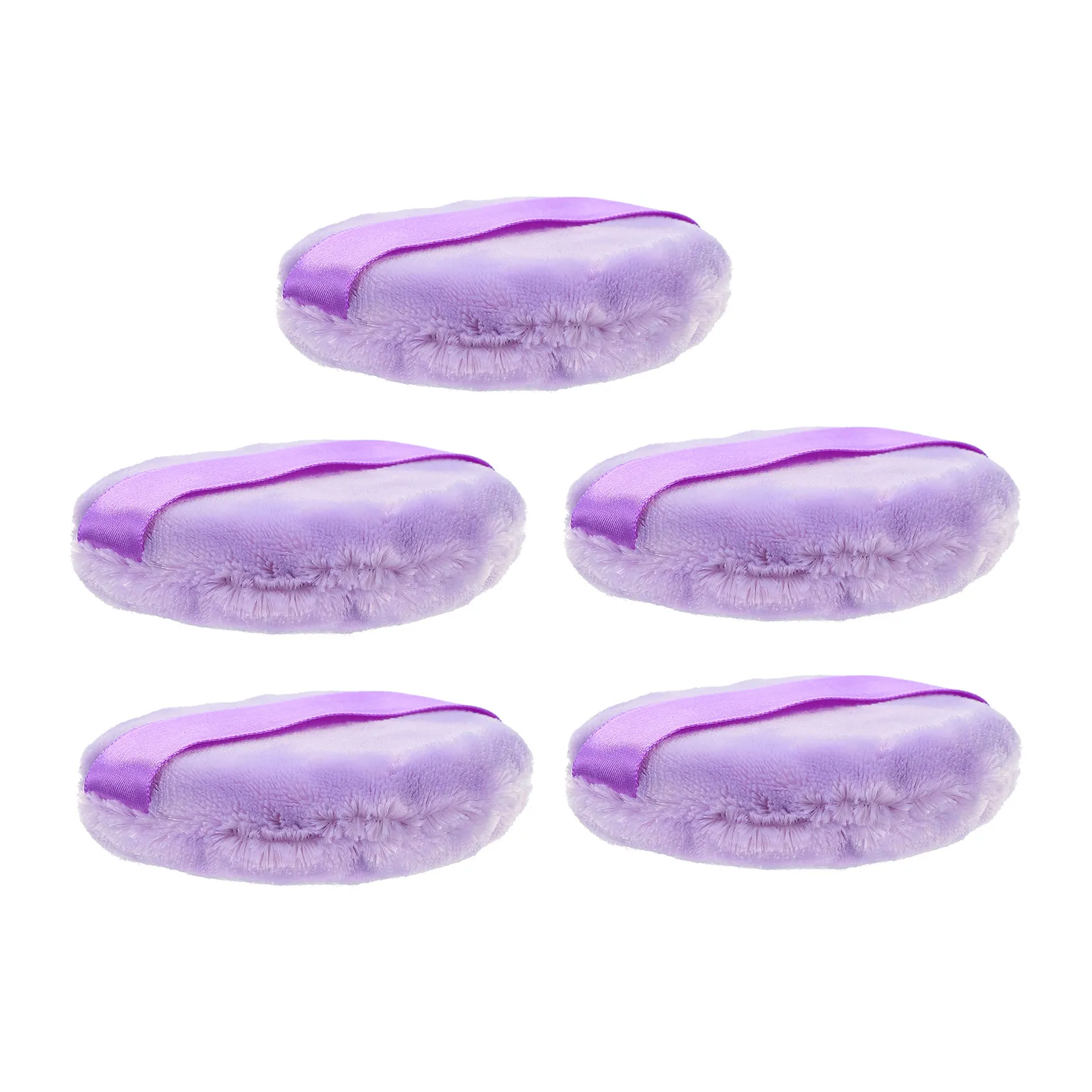 5Pcs Makeup Cosmetics Loose Powder Puff Beauty Salon Makeup Tools Comfortable Soft Touch Easy Grip