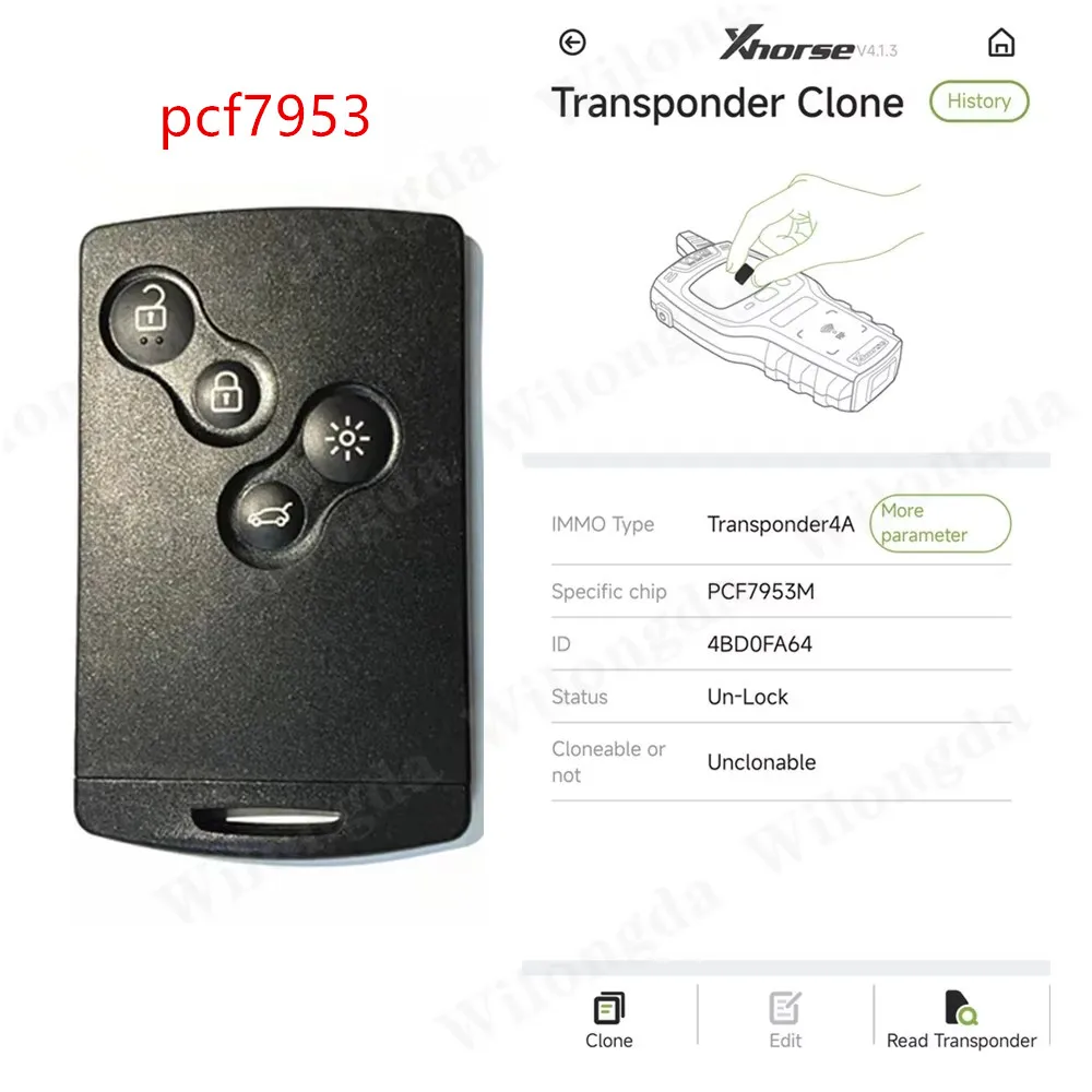 1szt/5szt Inteligentny kluczyk samochodowy 4 przyciski bezkluczykowy Klucz zdalny hitag AES pcf7953 chip 434mhz dla Clio 4 klucz po 2013 r.