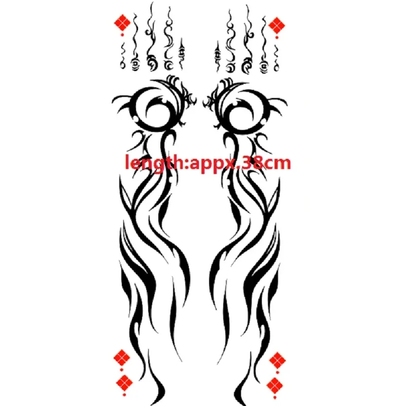 

Anime Temporory Tattoo Sticker Yang Arm Hand Cosplay Prop Cool Dante Falzone Nicola Francesca Gilbert Redford