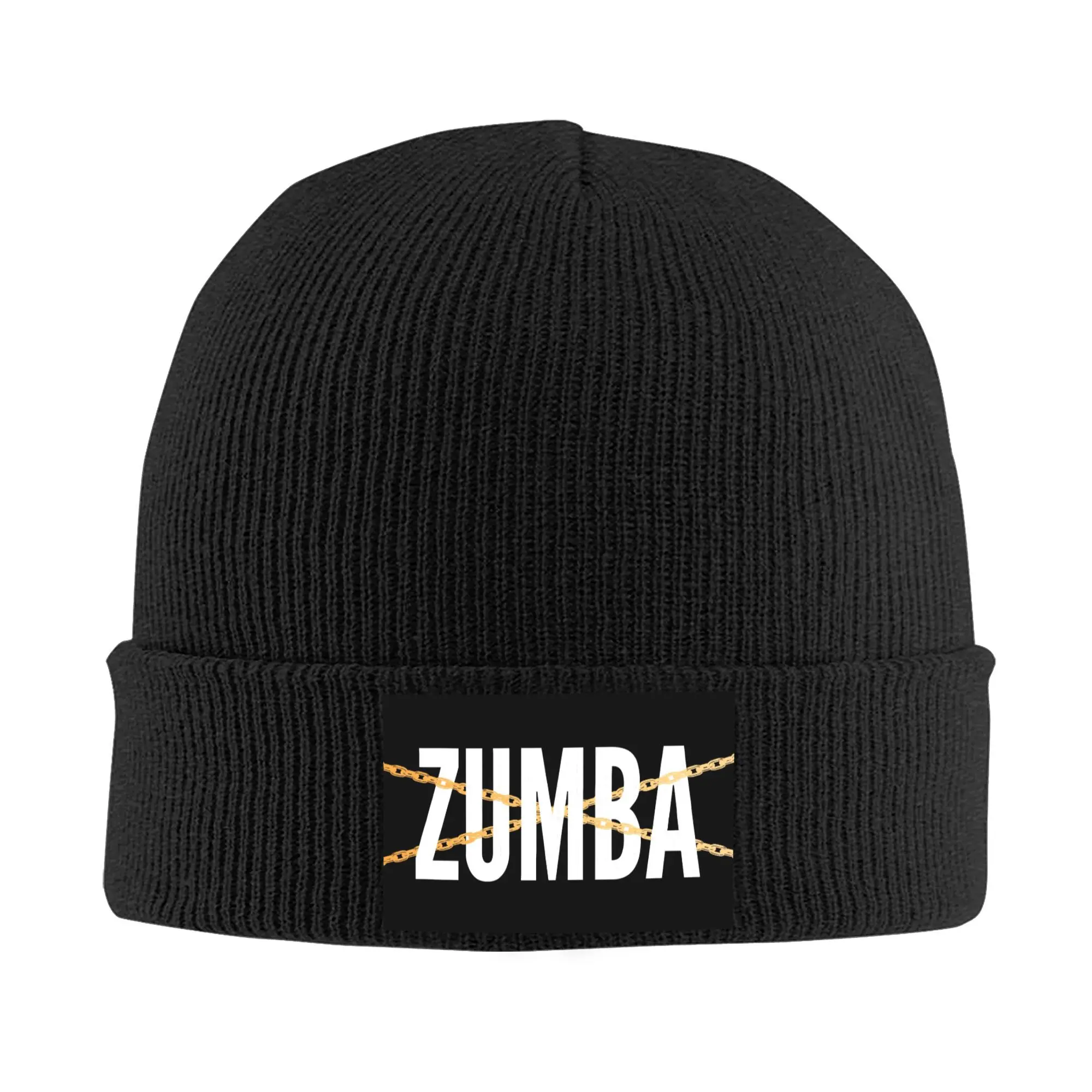 Custom Chain Zumbaes Fitness Skullies Beanies Caps Men Women Unisex Trend Winter Warm Knitted Hat Adult  Bonnet Hats