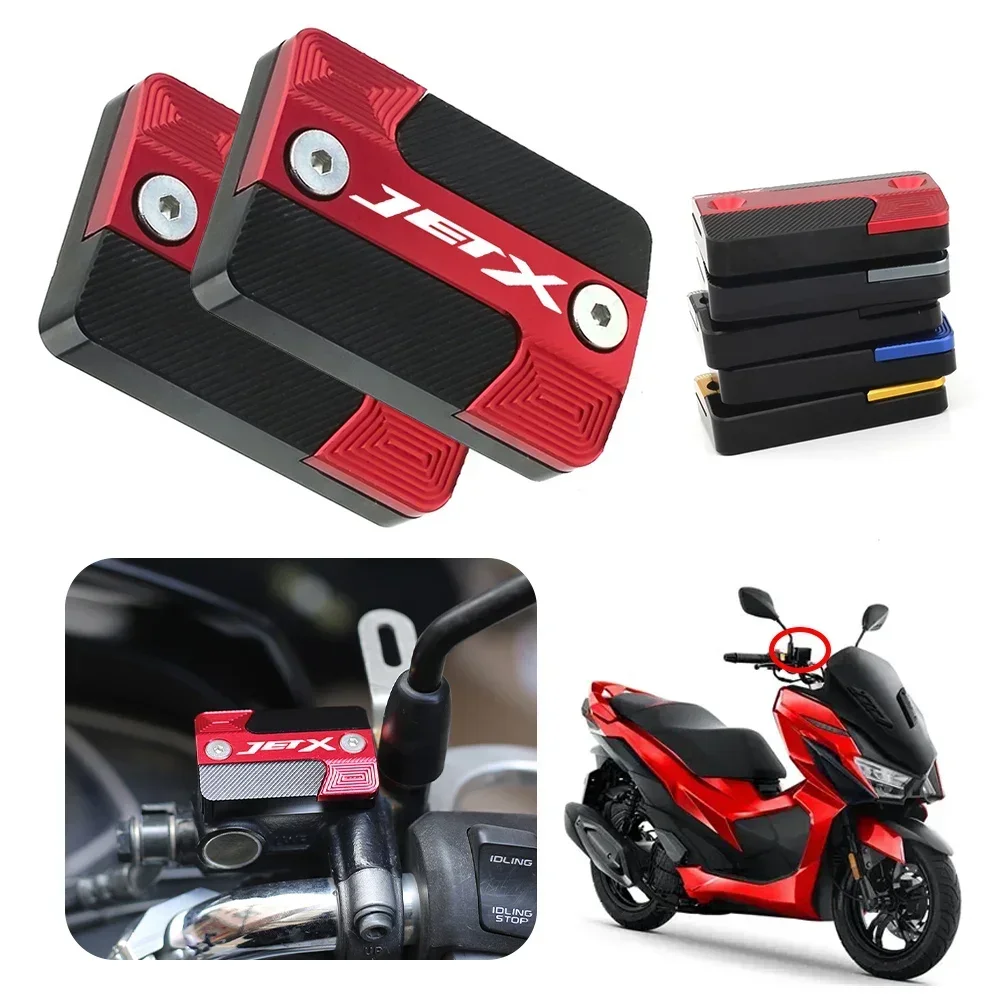 Motorcycle Brake Master Cylinder Fluid Reservoir Accessories Modified Cover For SYM JETX 125 JETX 150 JET X