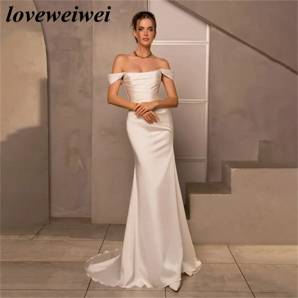 Abito da sposa affascinante con spalle scoperte abito da sposa elegante con macchia morbida abito da sposa senza spalline abito da sposa Sexy vestido novia