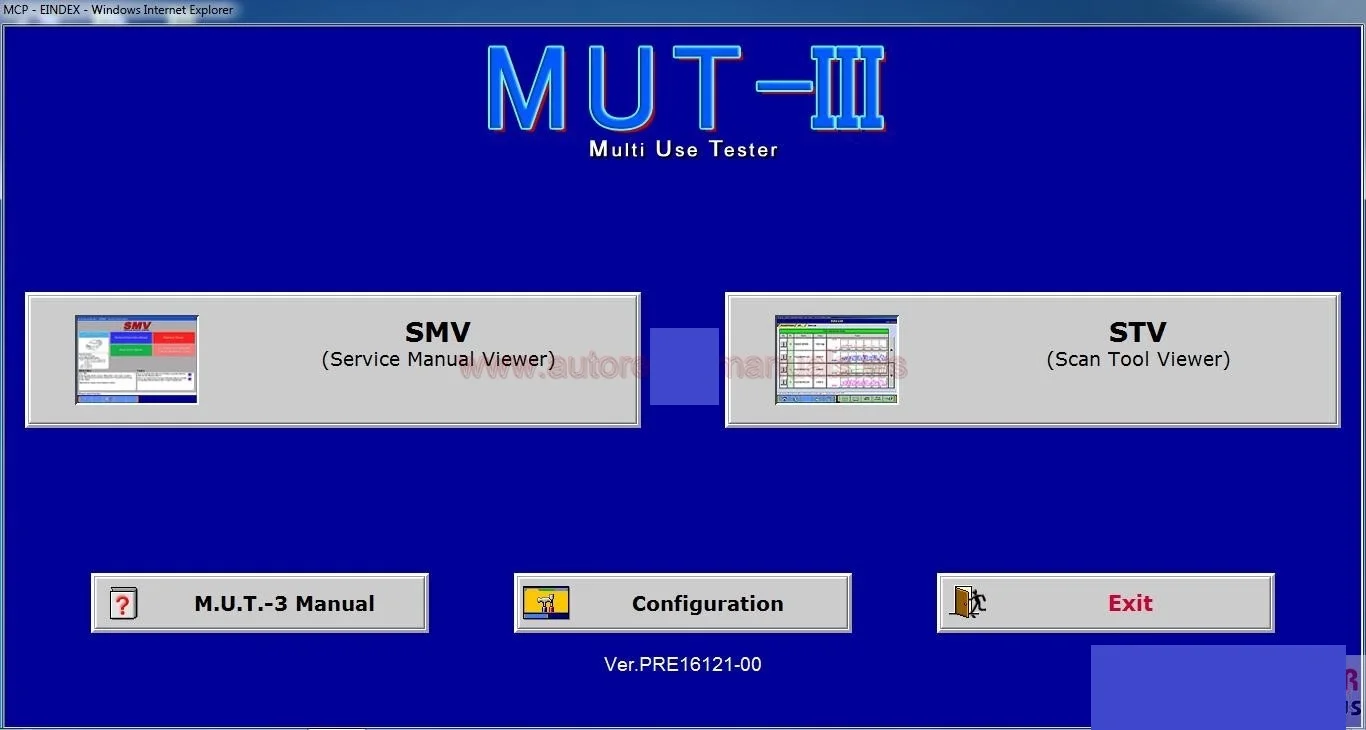 MUT-III Diagnostic Software PRE 23061.00 for Mitsubishi