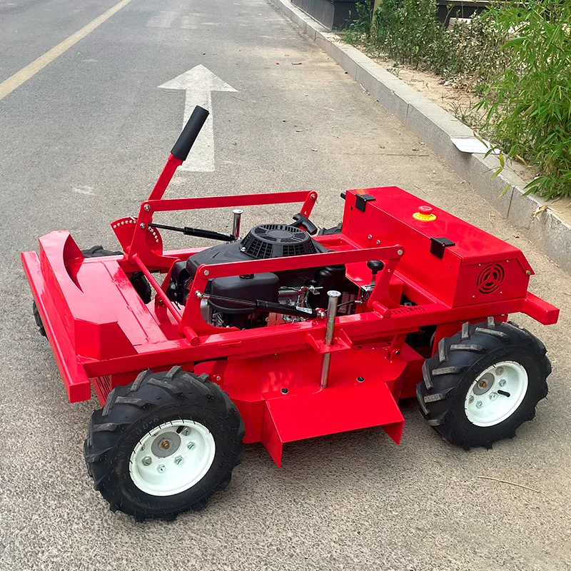 カスタマイズ可能な強力な24Vリモコン式自走芝刈り機、サッカー場のメンテナンスや芝刈りロボットに最適