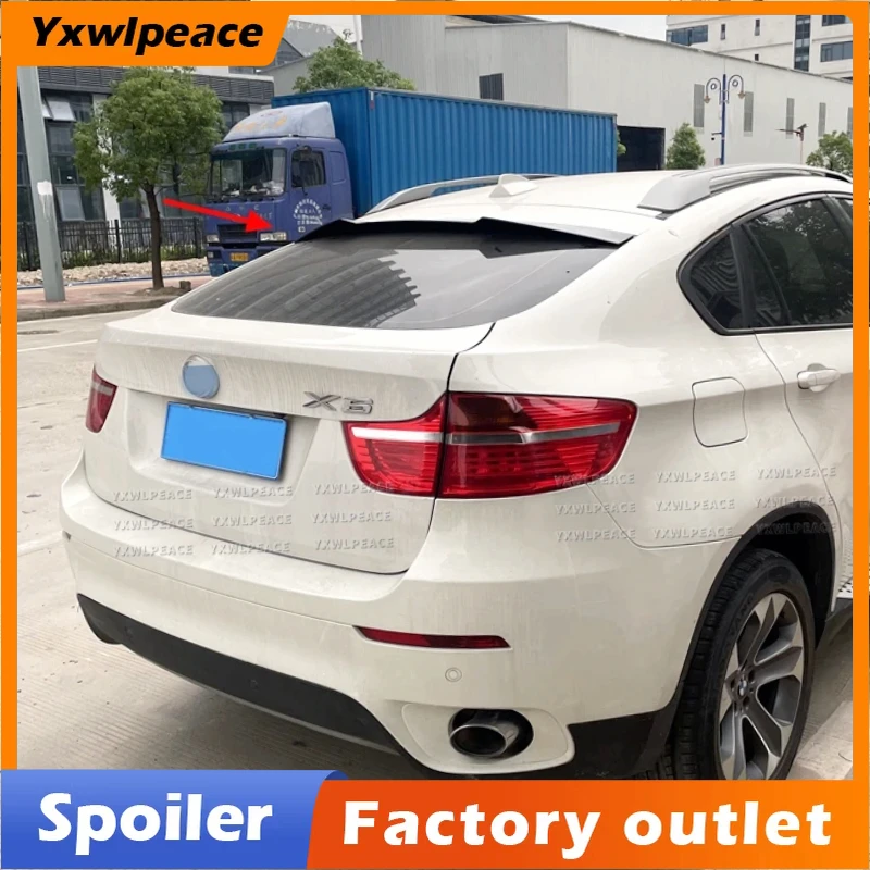 

For BMW X6 E71 Roof Spoiler 2008 2009 2010 2011 2012 2013 2014 ABS Material Rear Window Roof Spoiler Body Kit Accessories