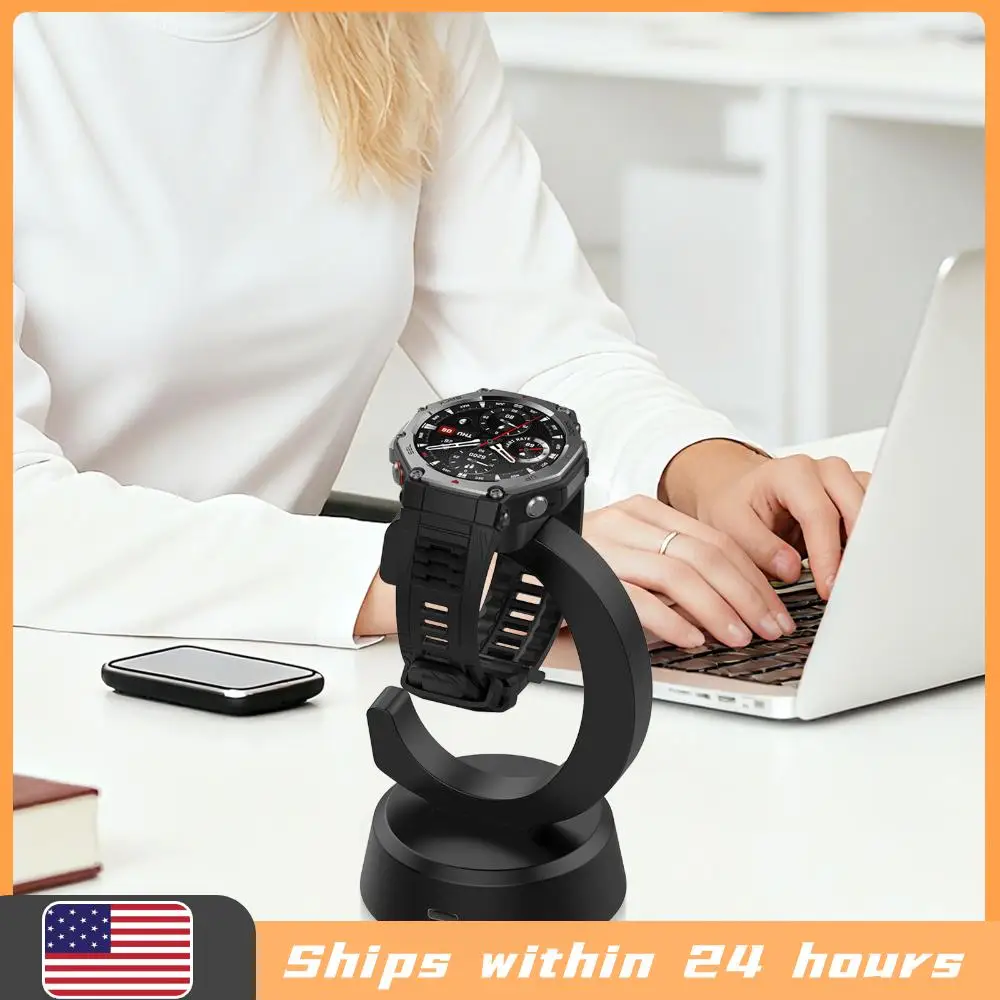 

Магнитный адаптер для зарядки часов Huami Amazfit T-REX3 Pro, USB-док-станция для зарядки, сменный зарядный конвертер-подставка