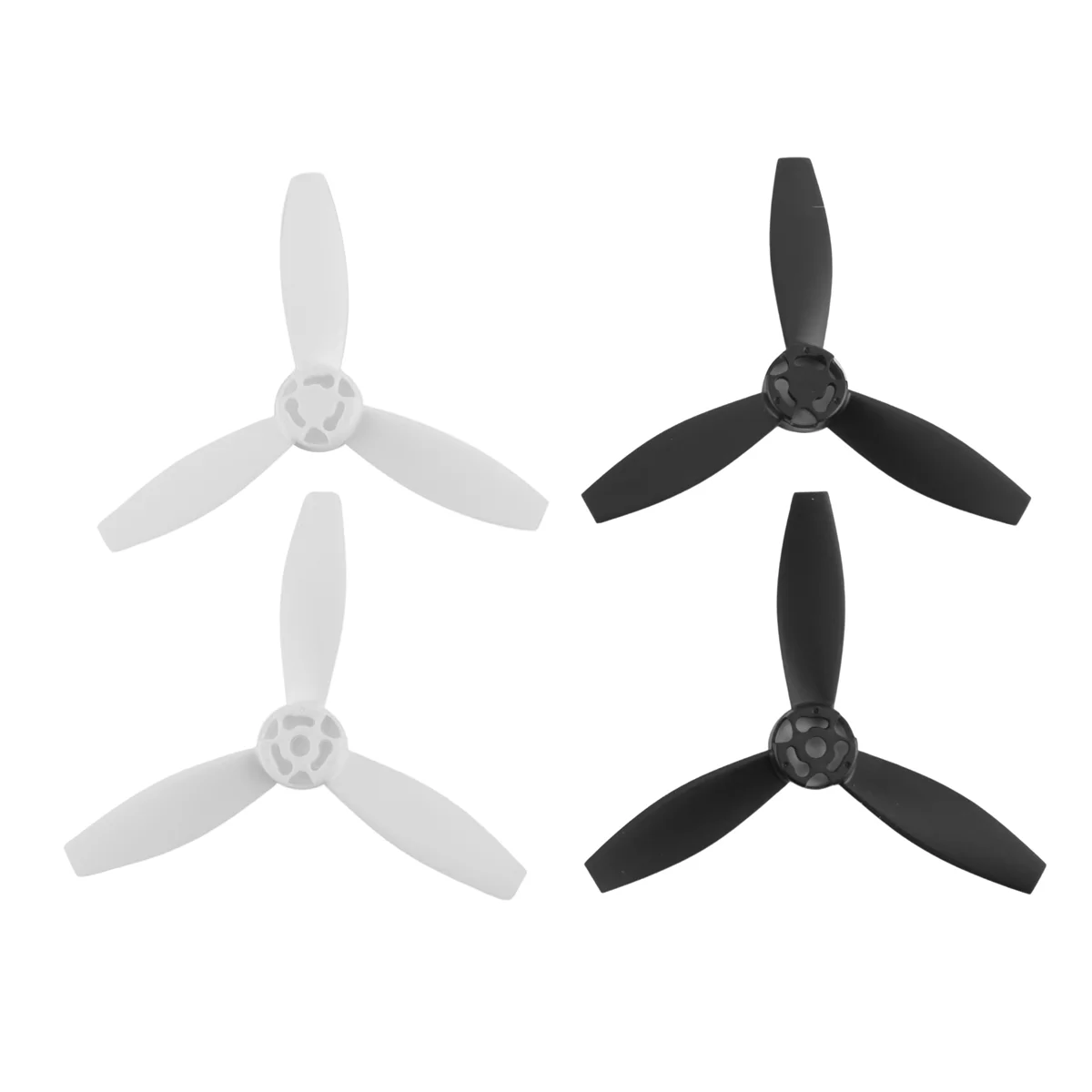 SMIEA 4 Eliche Puntelli Parti di ricambio Lame per Parrot Bebop 2 Drone Nero Bianco