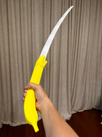 Retractable Banana Shaped Katanas Sword For Cosplay Hidden Samurai Twisted Open Sword Boys Toy Home Party Cosplay Accessories