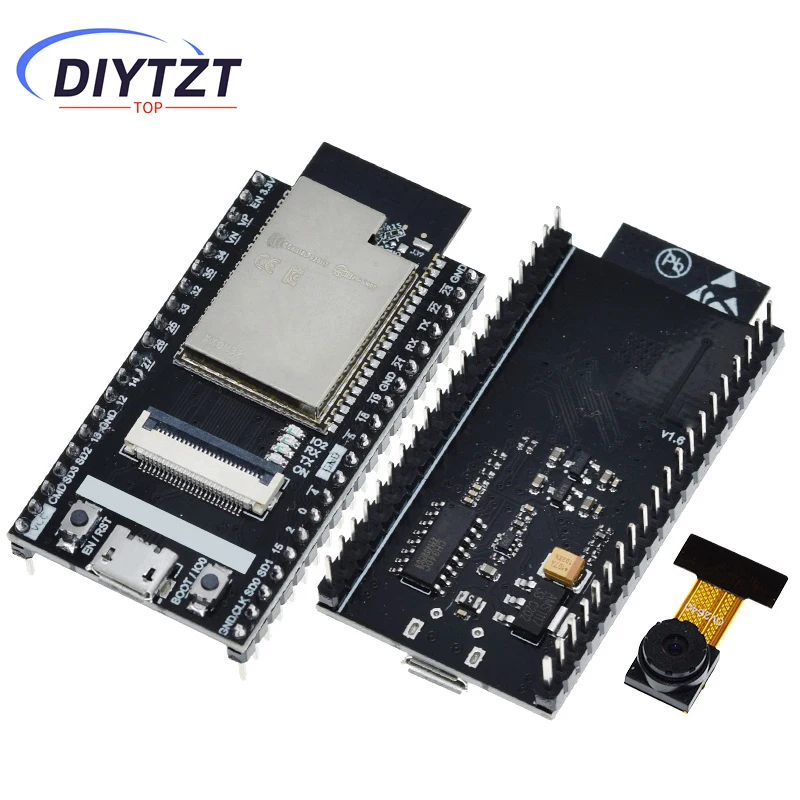 DIYTZT Newest ESP32 CAM Camera Module ESP32-WROVER Board with Camera Wi-Fi Bluetooth Module for Arduino IDE C Python Code GC2640