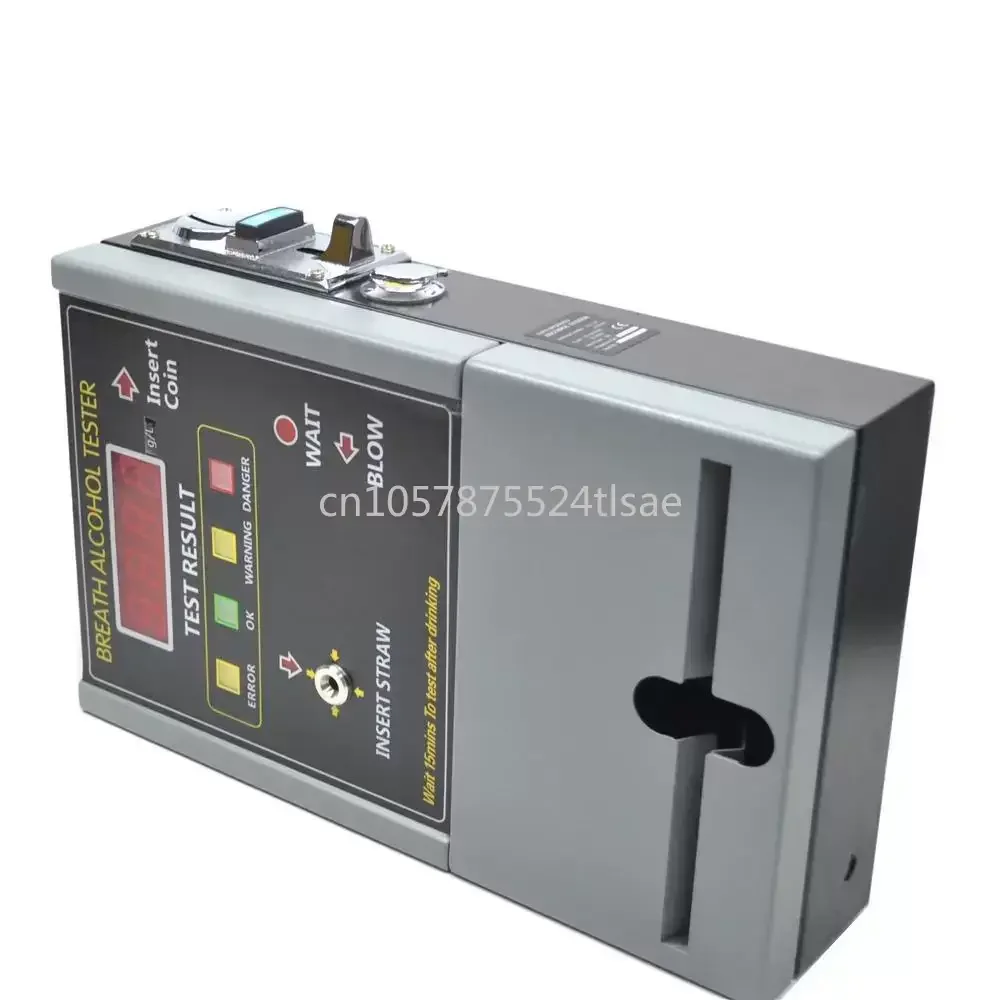 Public Place Wall Coin Operated Alcohol Tester Breathalyzer Alcohol Detector OEM and ODM