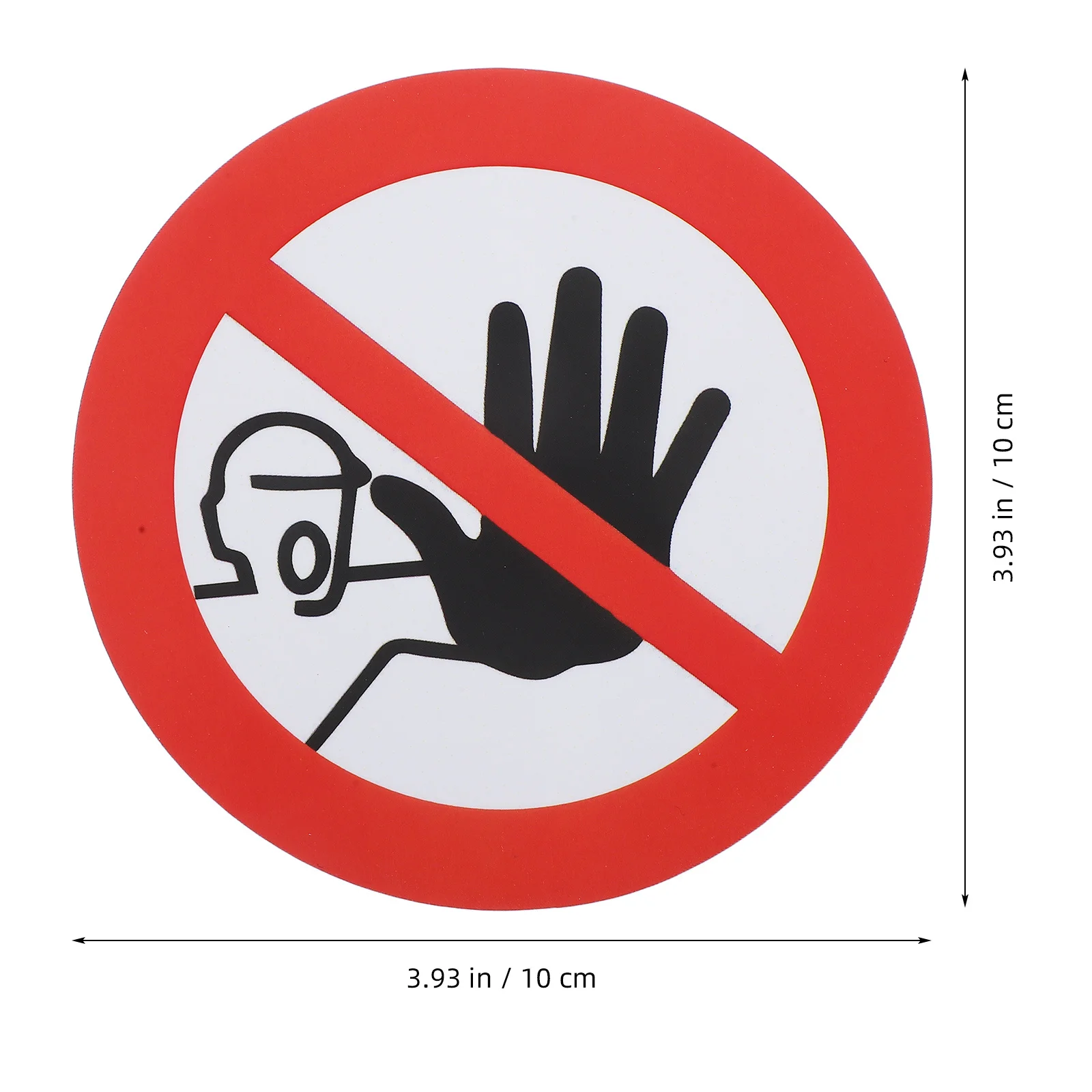 Waterproof Warning Sticker Hazard Caution Sign Keep Not Enter Safety Label For Workplace Construction Site Road