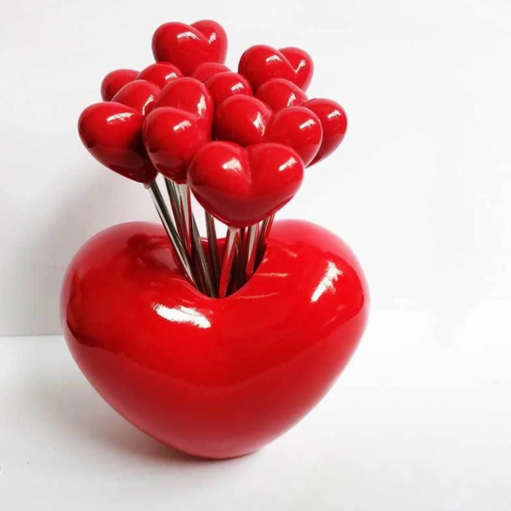 

1Set Fruit Forks Mini Cartoon Resin Metal Dessert Appetizer Salad Kitchen Tool Fruit Fork Cocktail Forks