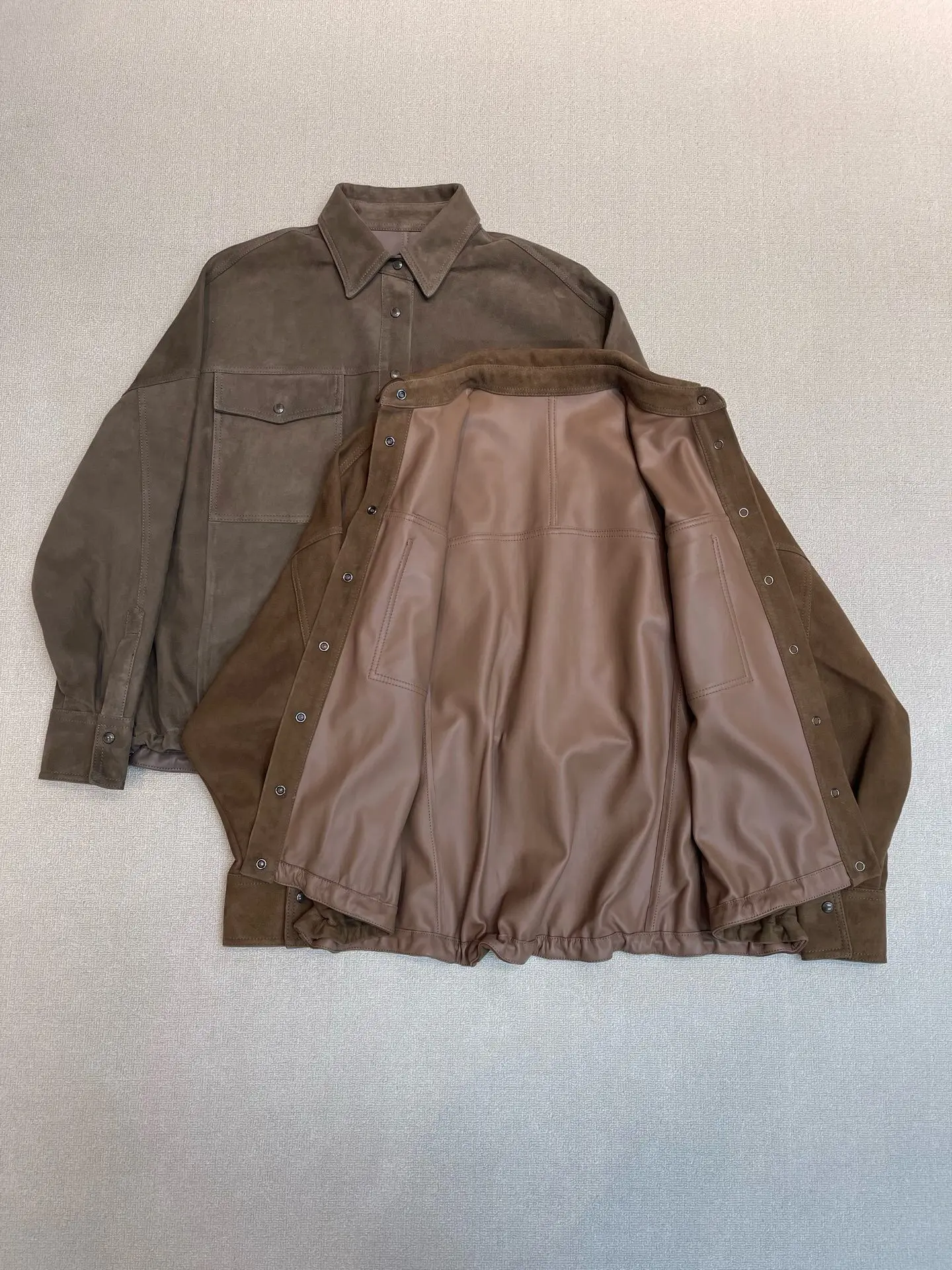 2026 Autumn Winter New Sheepskin Head Layer Anti Fleece Leather Coat