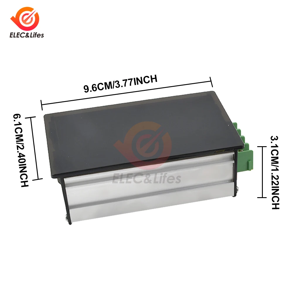 LCD Digital Display 0~100% adjustable DC 6-60V 0-20A DC Motor Speed Controller Regulator PWM 6V 12V 24V 48V Forward Backward