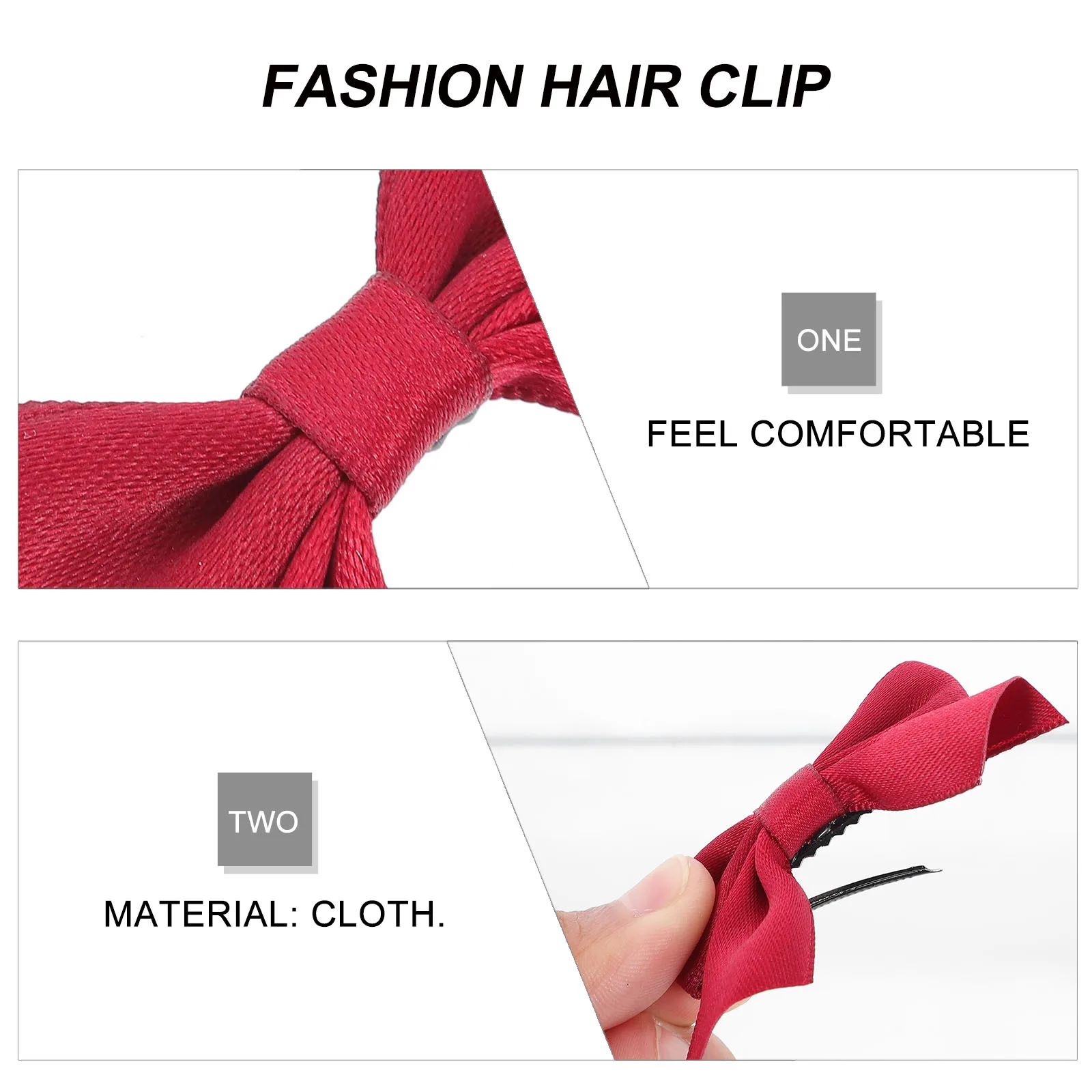 

8pcs Multicolor Bow Hair Clips Kids Breathable Lightweight Creative Hairpin For Girls Festive Party Decoration Gift