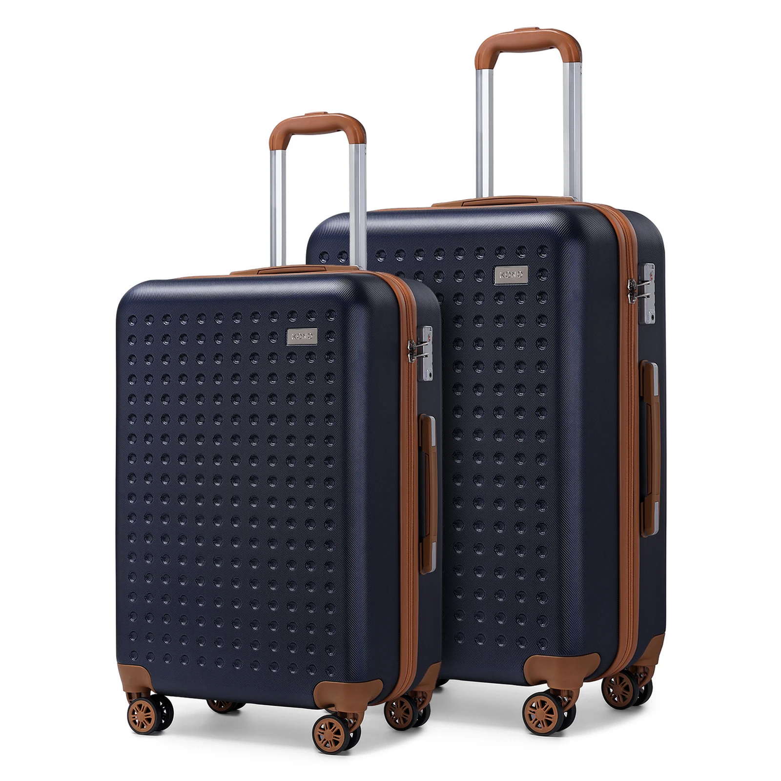 Kono Large Suitcase ABS Hard Shell Suitcase Check in Hold Luggage with 4 Wheels and TSA Lock