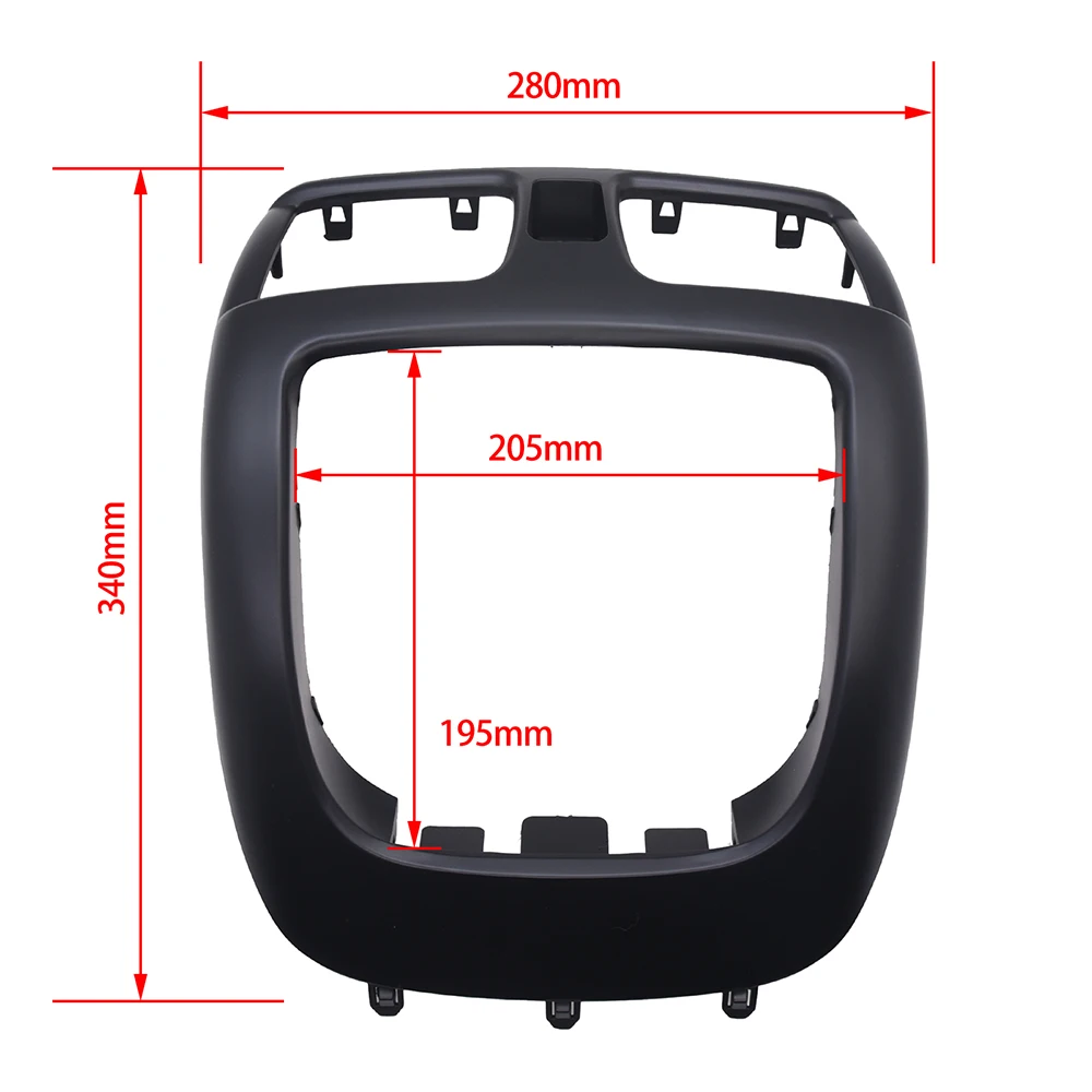 Car Radio Frame for Nissan Sentra Almera 2000-2006 Center Console Pocket Base Audio Radio Dash Kit Fascia Bezel Adapter Plate