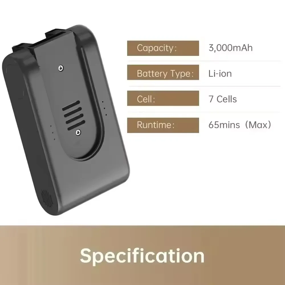 NEW 25.2V 5000mAh T10 T20 V12S V16S R10pro Vacuum Cleaner Battery for Xiaomi Dreame Vacuum Cleaner Replacement Lithium Battery