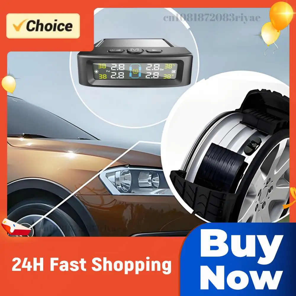 

Система контроля давления в шинах с 4 датчиками, универсальная TPMS для легковых автомобилей, внедорожников и седанов