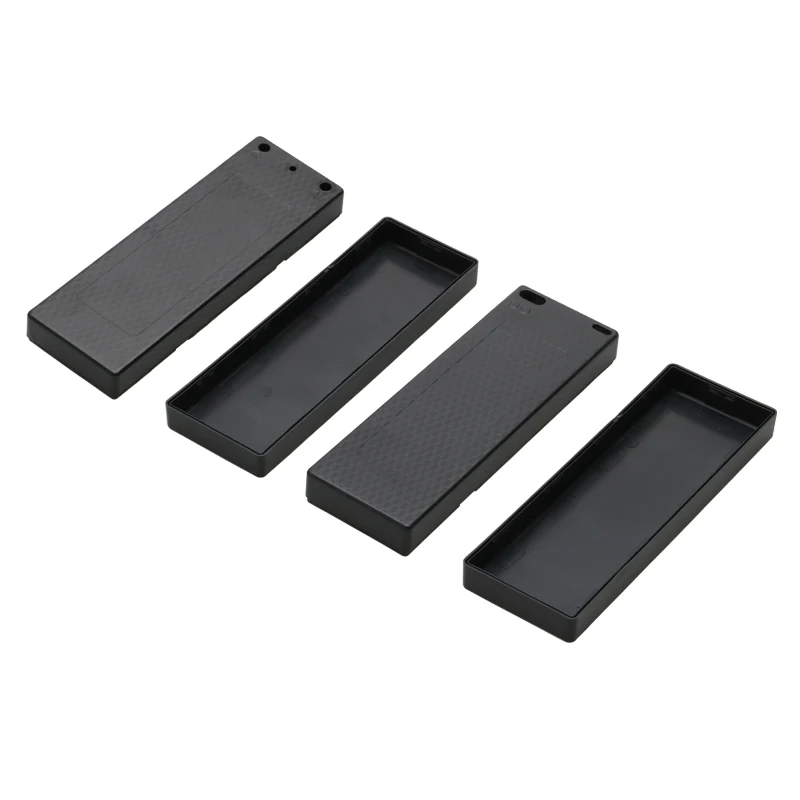 1PCS Carbon Fiber Hard Case Black Sheath 2S Lipo Battery Box Protection Cover DIY Parts for RC Aircraft 1/8 1/10 Model Car