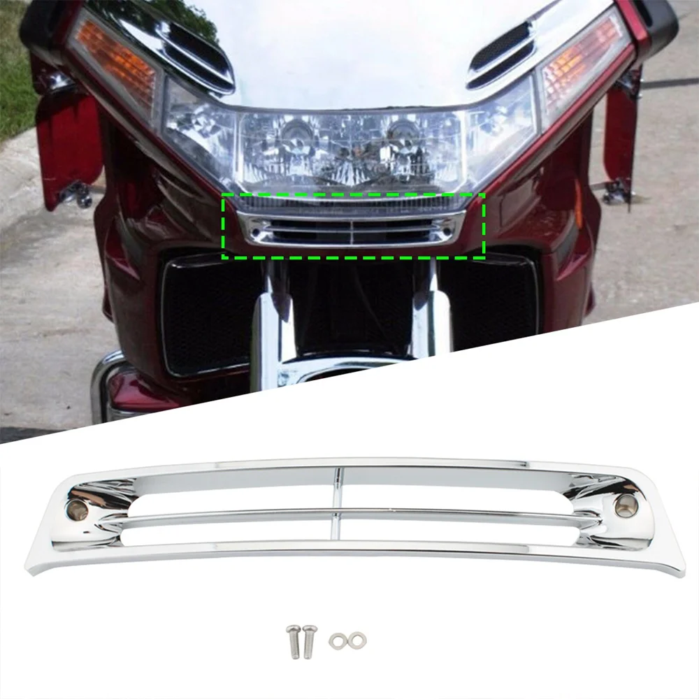 

Motorcycle Front Lower Headlight Fairing Grille Trim Cover For Honda Goldwing GL1500 GL 1500 1988-2000