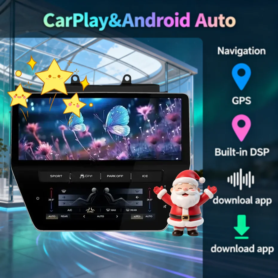 LHD RHD For Maserati GT 2007-2015 Android 13 Car Multimedia Video Player Autoradio Wireless CarPlay Air Conditioning Panel GPS