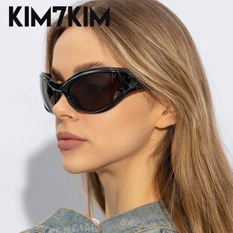 Sports Y2k Sunglasses Women Men 2024 Trends Punk Sun Glasses Male 2000\'s Luxury Brand Designer Cat Eye Eyewear Streetwear Shades