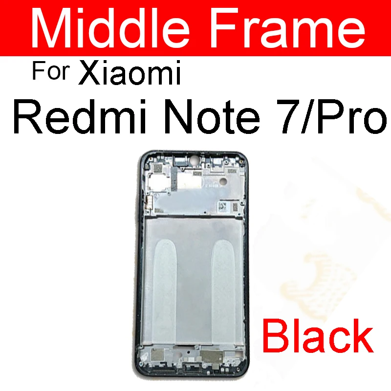 Middle Frame Housing For Xiaomi Redmi Note 7 7Pro 8 8Pro 8T Middle Frame Bezel Plate Cover Rear Bezel Plate Chassis Replacement