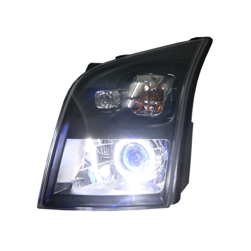 Customized Full LED Headlights For Ford Transit V348 2009-2012 Bi-xenon Projector Lens Front Lamps With DRL