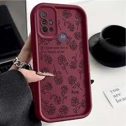 G30 Simple Rose Sky Eye Ladder Phone Case For Motorola Moto G30 Cover