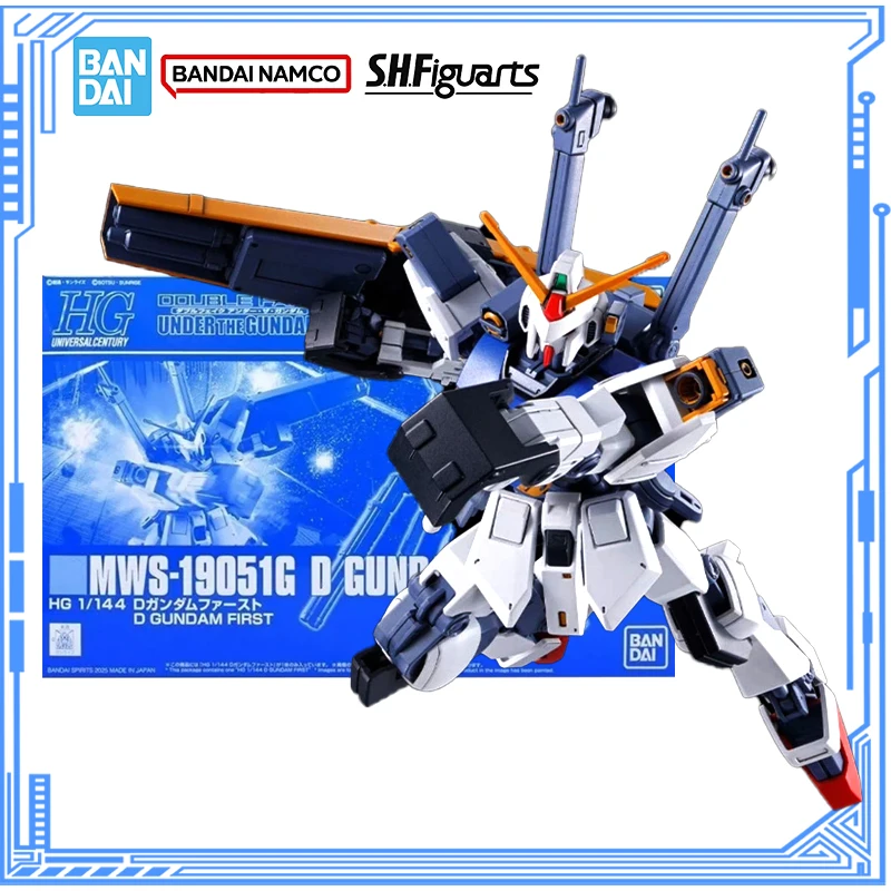 

Bandai Genuine Gundam Model Kit Anime Figures HGUC 1/144 MWS-19051G D Gundam First Action Figure Collection Model Toys Gifts
