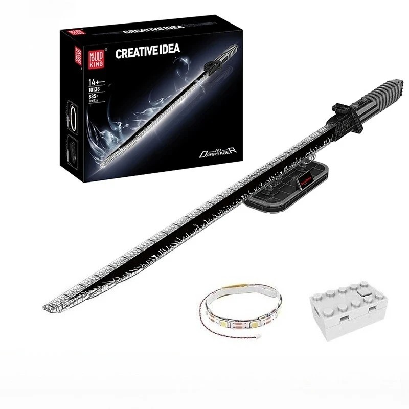 

Mould King 10138 885PCS Darkeds Sabers Building Block with Led Parts Assembly Model Kit Cosplay Brick Toys Kids Christmas Gift