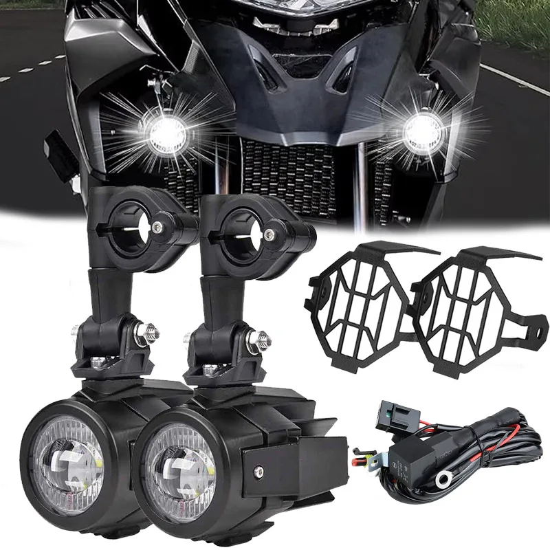 Motorcycle Fog Light Auxiliary Spot Light Compatible with BMW R1200GS F800 R1250GS for Riding Safety