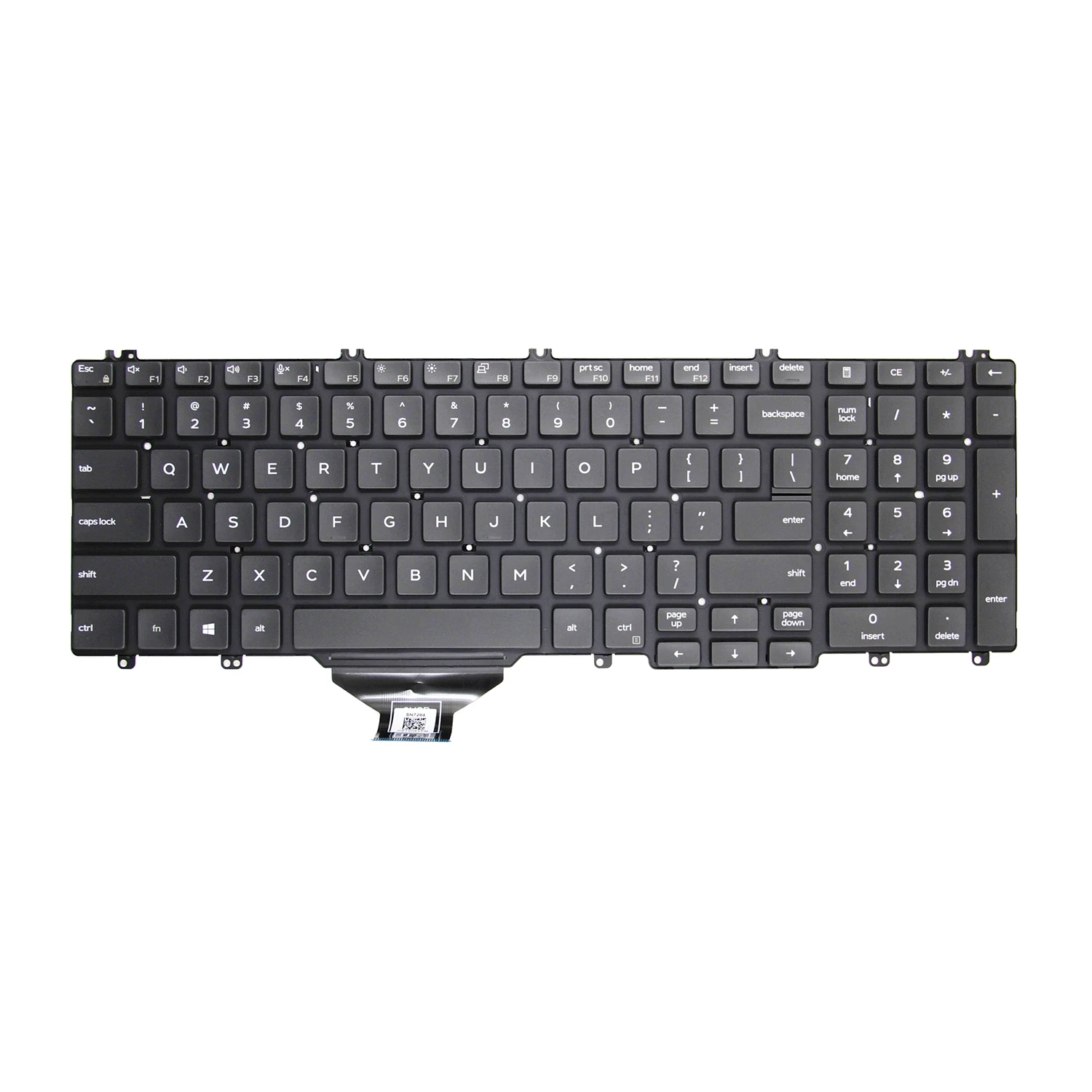 100%New Original US For Dell Precision 3500 3501 3540 3541 3550 3551 Latitude 5500 5501 5510 5511 English Laptop Keyboard