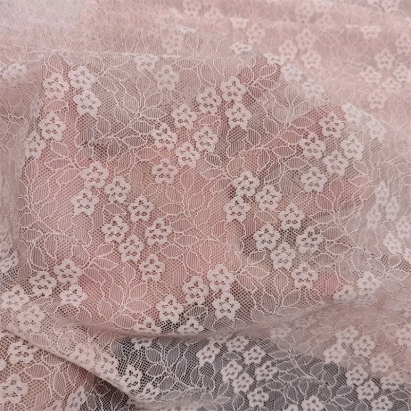 Mistlace 100% Polyester  Lace Fabric Soft  Skin-Friendly Start & Small Plum Blossom Floral Lace for Wemen Dress Bra ML280