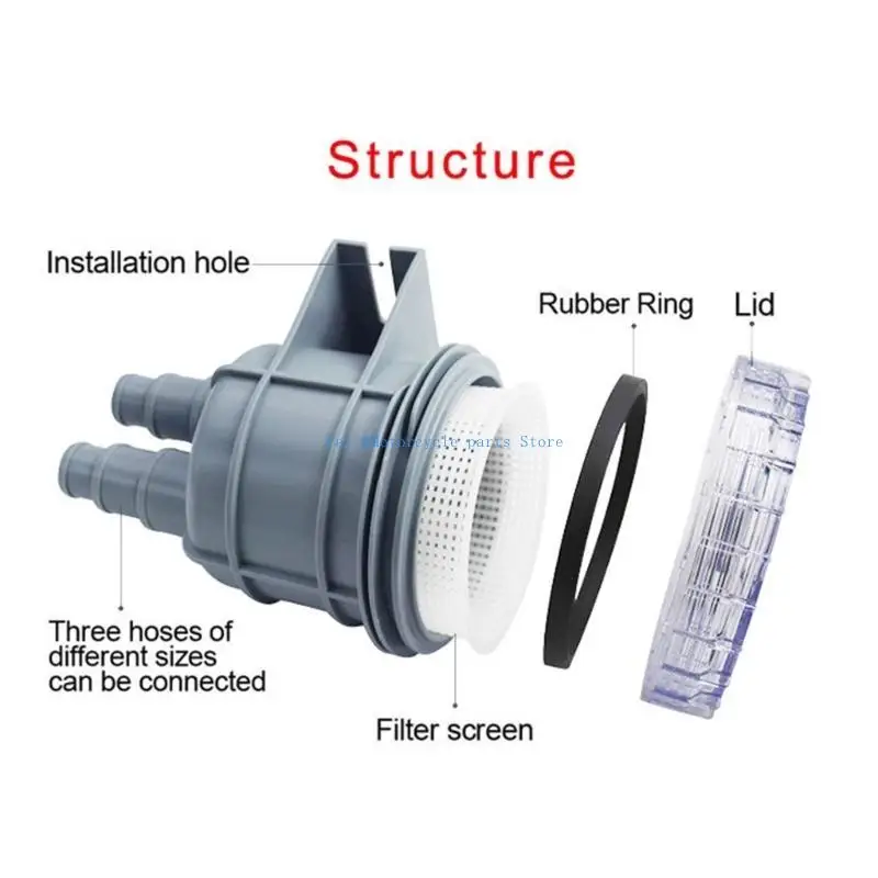 Y9UC مركبة بحرية مدخل منظف المحرك مناسب لخرطوم الحجم بوصة 5/8 بوصة 3/4 بوصة حماية المحرك