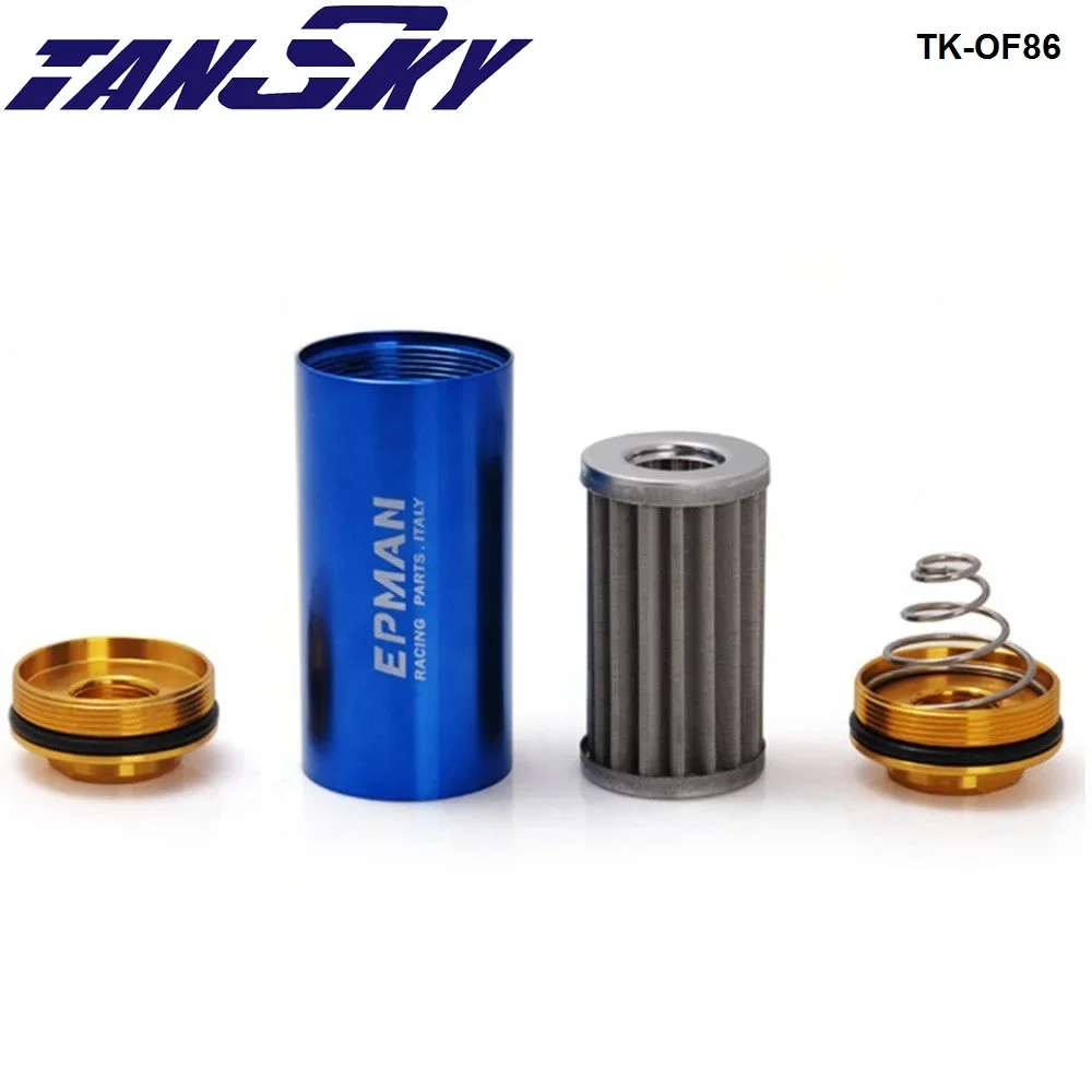 Racing High Flow Washable Fuel Filter 8.6MM With Stainless Steel SS Element For 96-00 Honda Civic Ek jdm TK-OF86